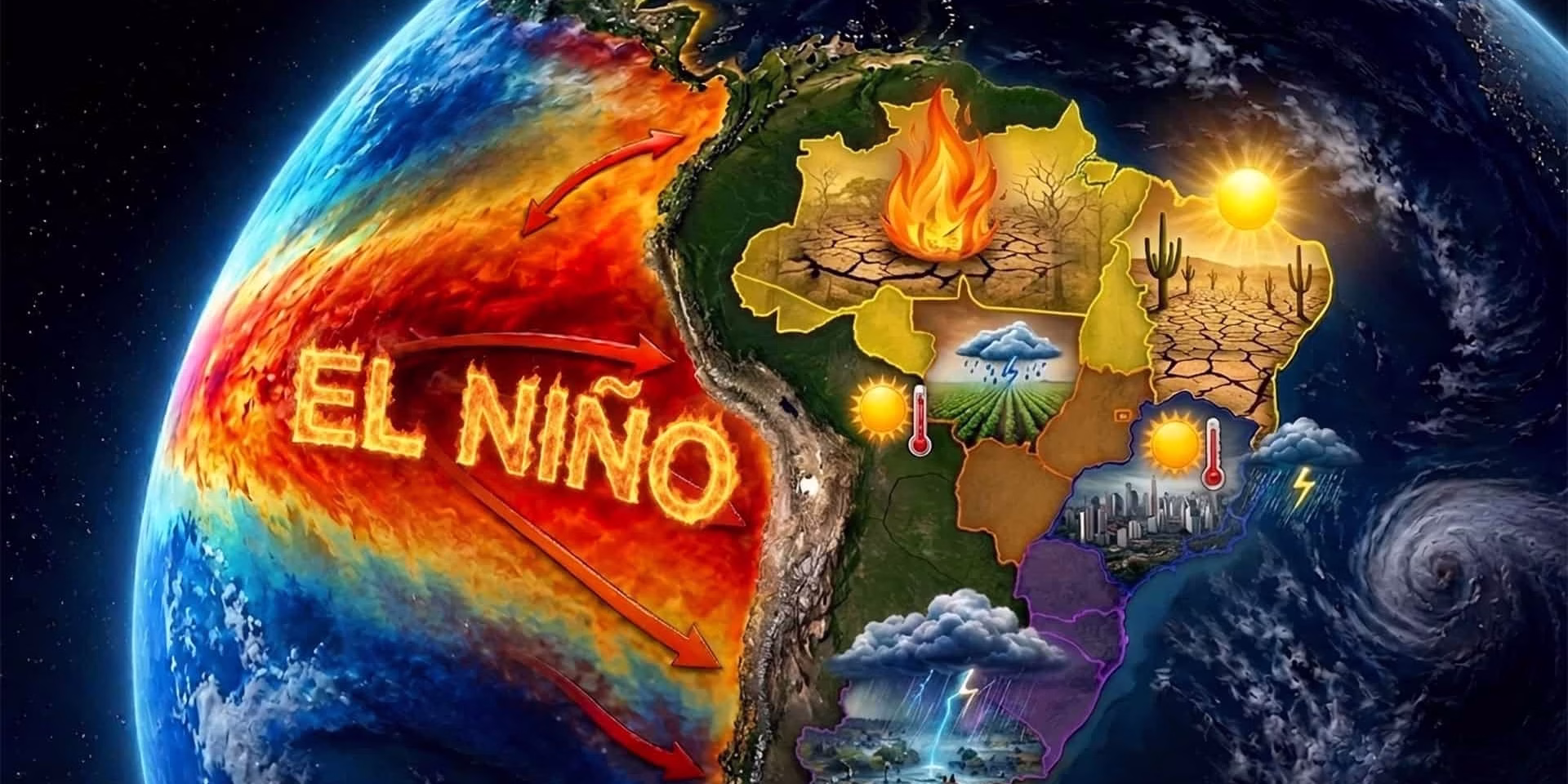 El Niño no Brasil El Niño 2026 ameaça casas, carros e safras no Brasil. Descubra qual seguro te protege antes que a chuva ou seca chegue. Confira agora!