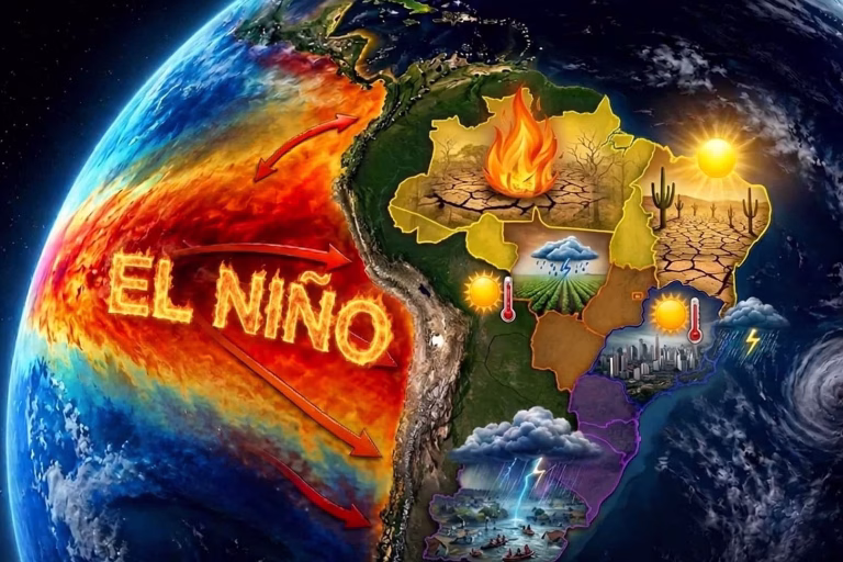 El Niño no Brasil El Niño 2026 ameaça casas, carros e safras no Brasil. Descubra qual seguro te protege antes que a chuva ou seca chegue. Confira agora!