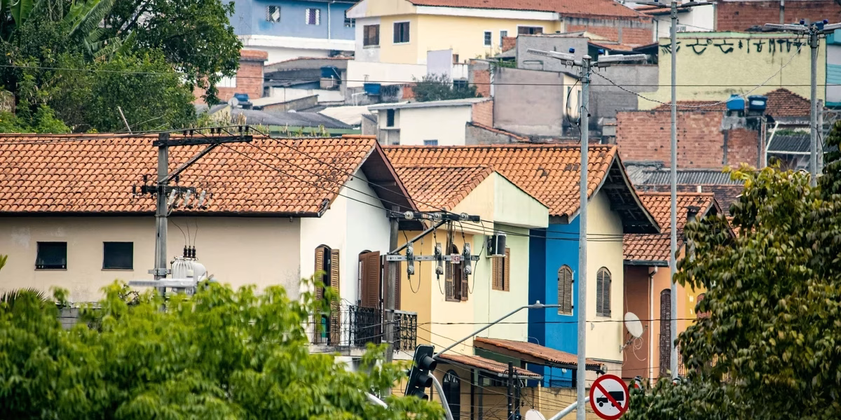 roubo residencial imagem de casas. preocupação com roubo