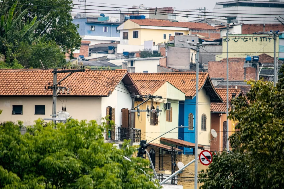 roubo residencial imagem de casas. preocupação com roubo